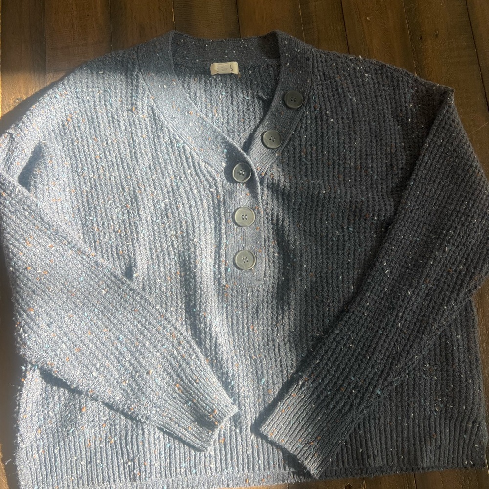 a.n.a Charcoal Button-Up Cardigan